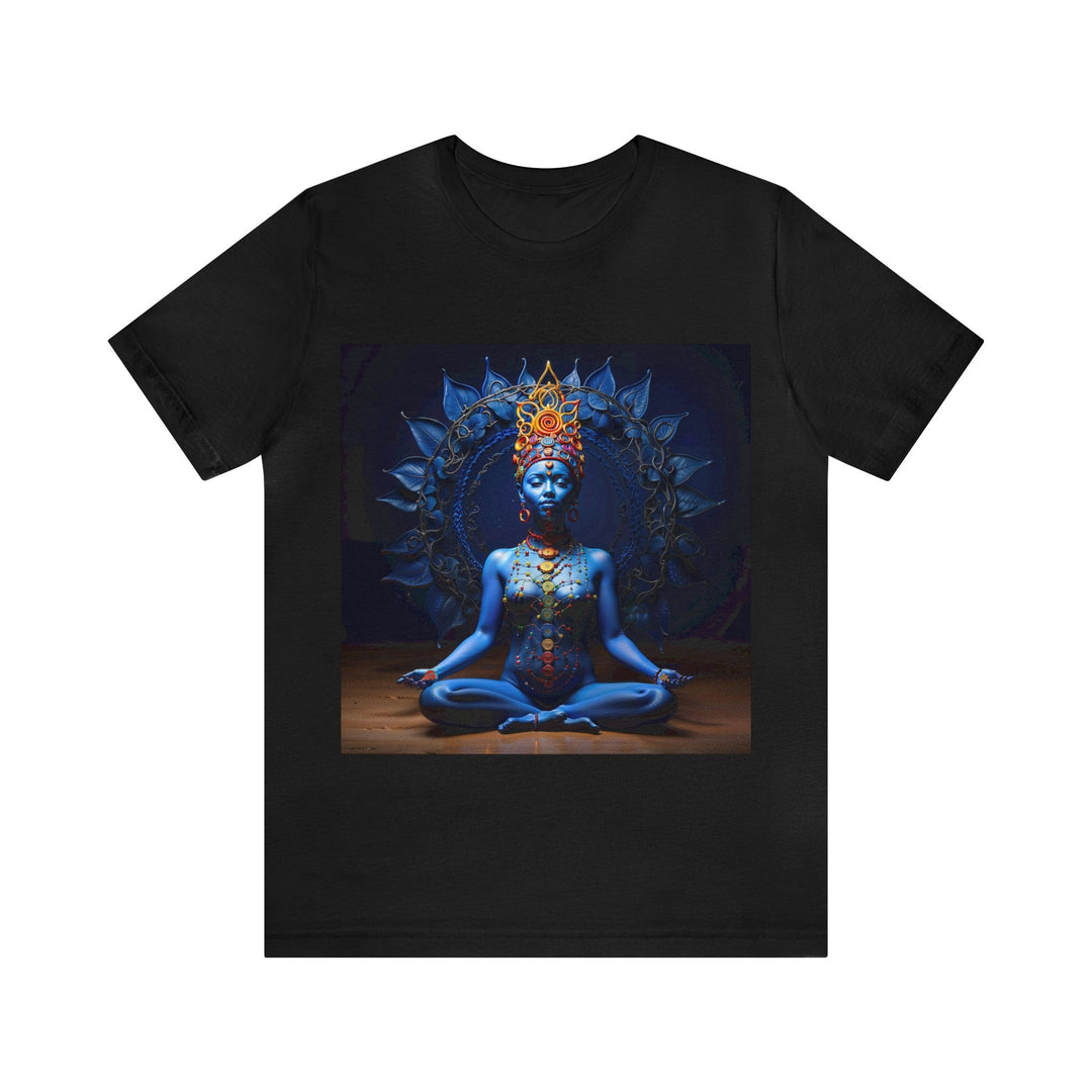 Mystical Blue Harmony - Unisex Jersey Short Sleeve Tee - T-Shirt - g(0D·IO) - Black - S -