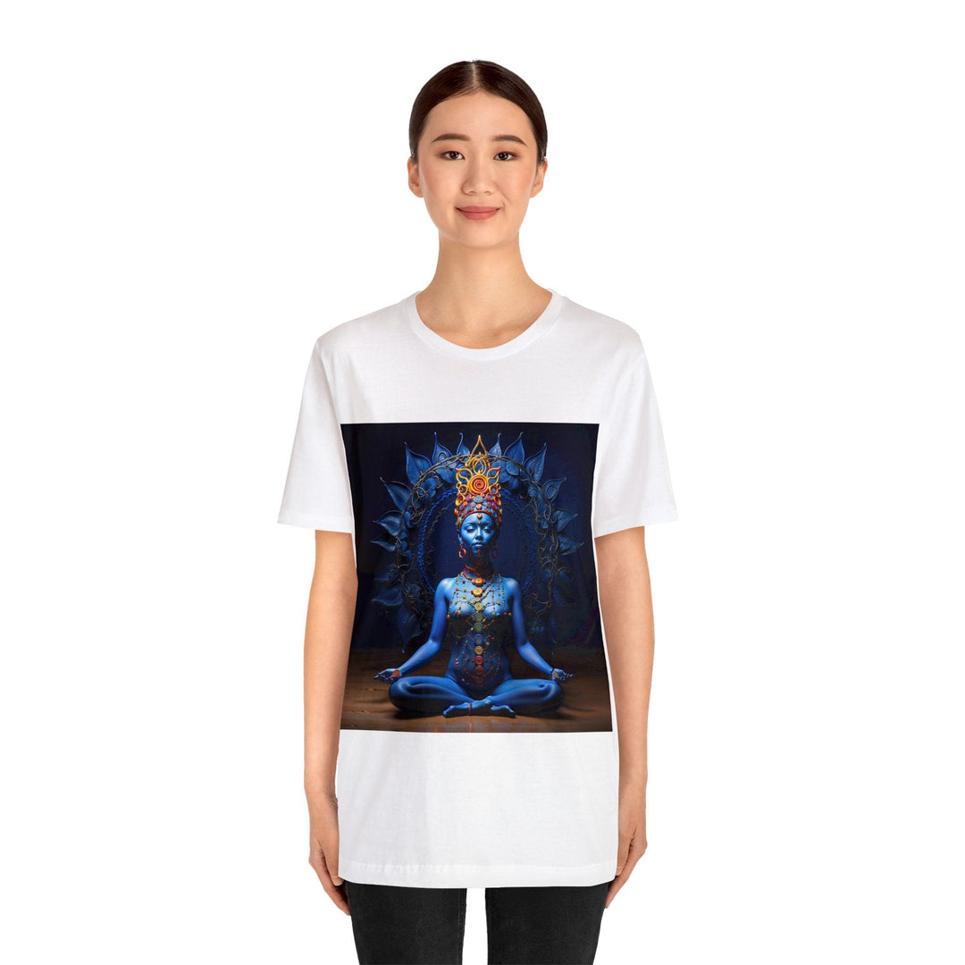 Mystical Blue Harmony - Unisex Jersey Short Sleeve Tee - T-Shirt - g(0D·IO) - Black - S -