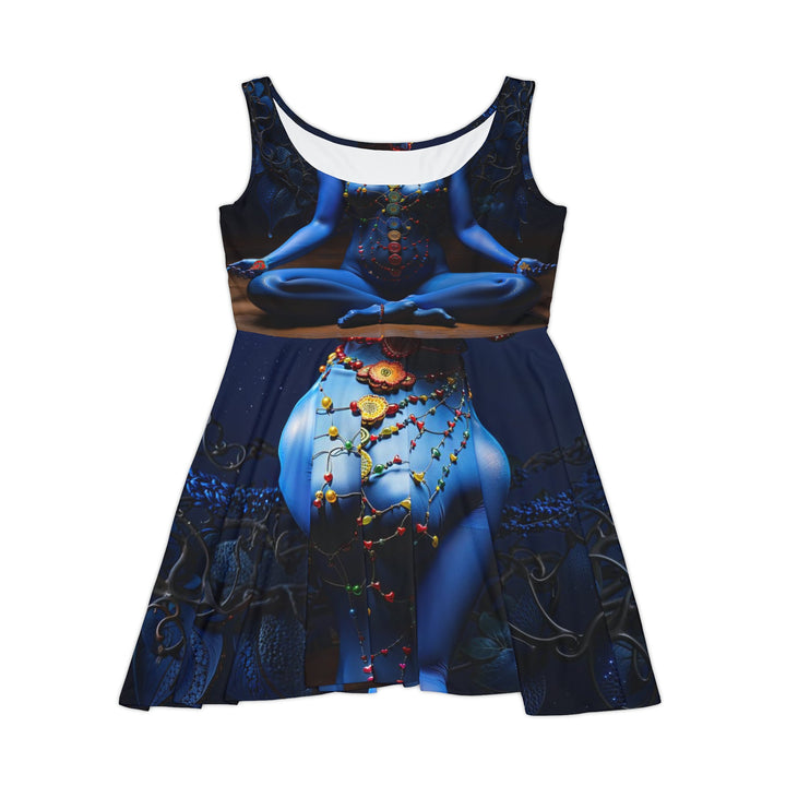 Mystical Blue Harmony - Women's Skater Dress - All Over Prints - g(0D·IO) - XS - -