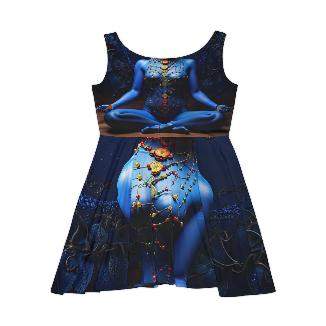Mystical Blue Harmony - Women's Skater Dress - All Over Prints - g(0D·IO) - XS - -