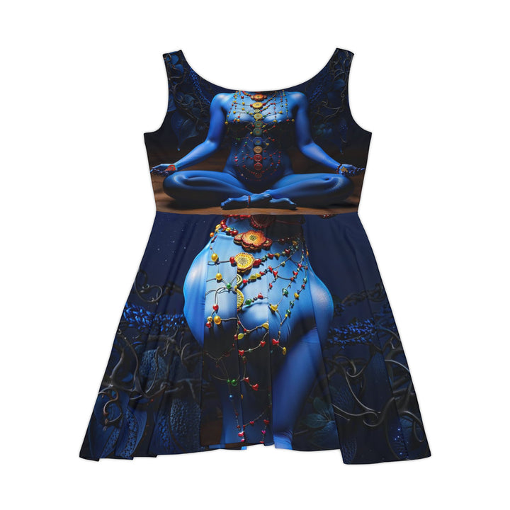 Mystical Blue Harmony - Women's Skater Dress - All Over Prints - g(0D·IO) - XS - -