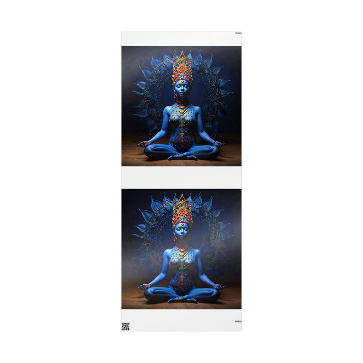 Mystical Blue Harmony - Wrapping Paper - Home Decor - g(0D·IO) - 30'' x 72'' - Glossy -