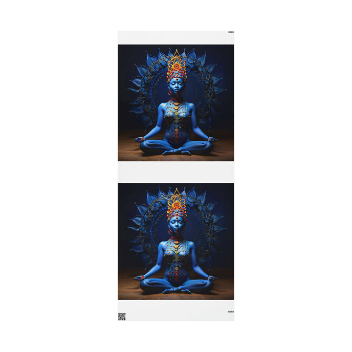 Mystical Blue Harmony - Wrapping Paper - Home Decor - g(0D·IO) - 30'' x 72'' - Matte -