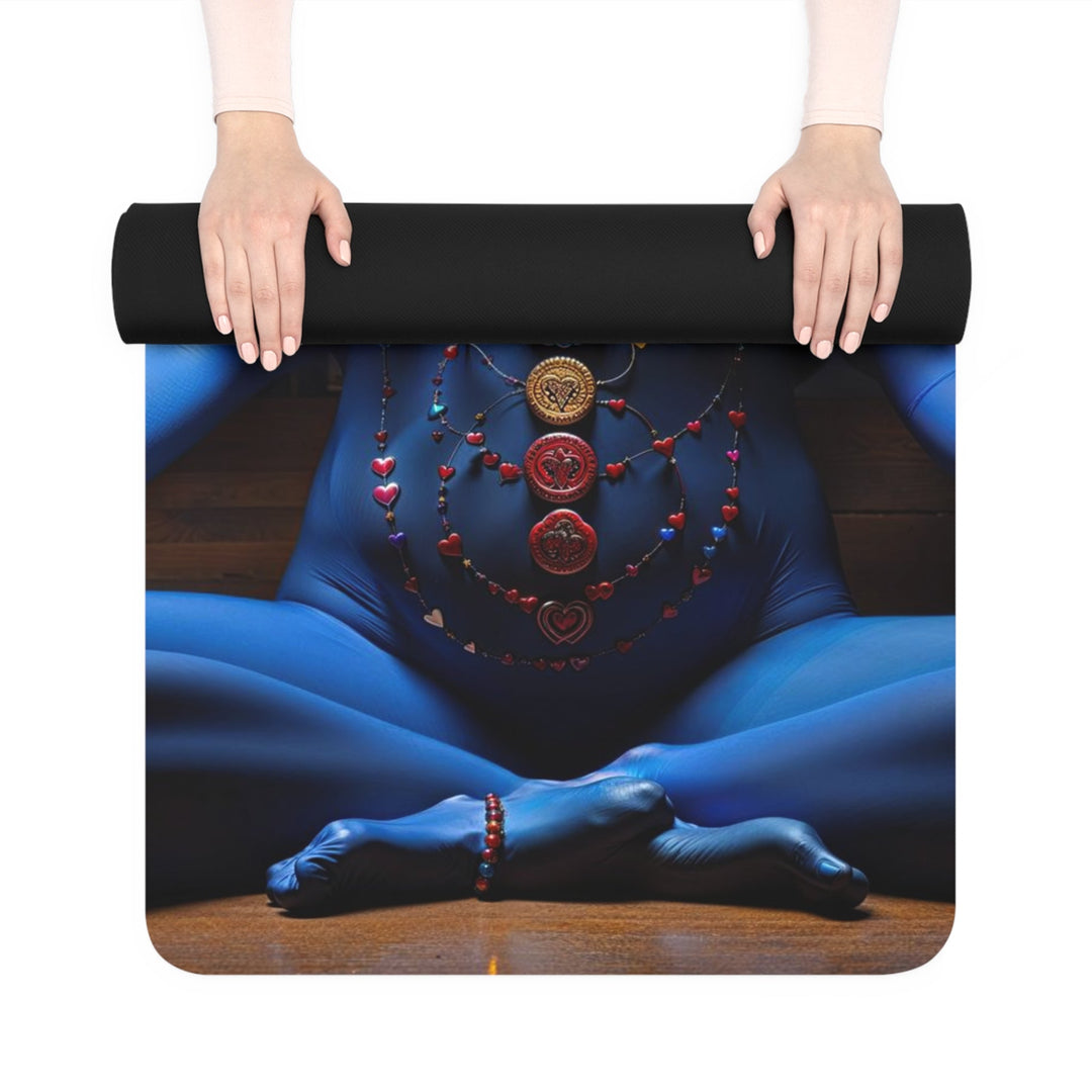 Mystical Blue Harmony - Yoga Mat - Home Decor - g(0D·IO) - 24” x 68” - -