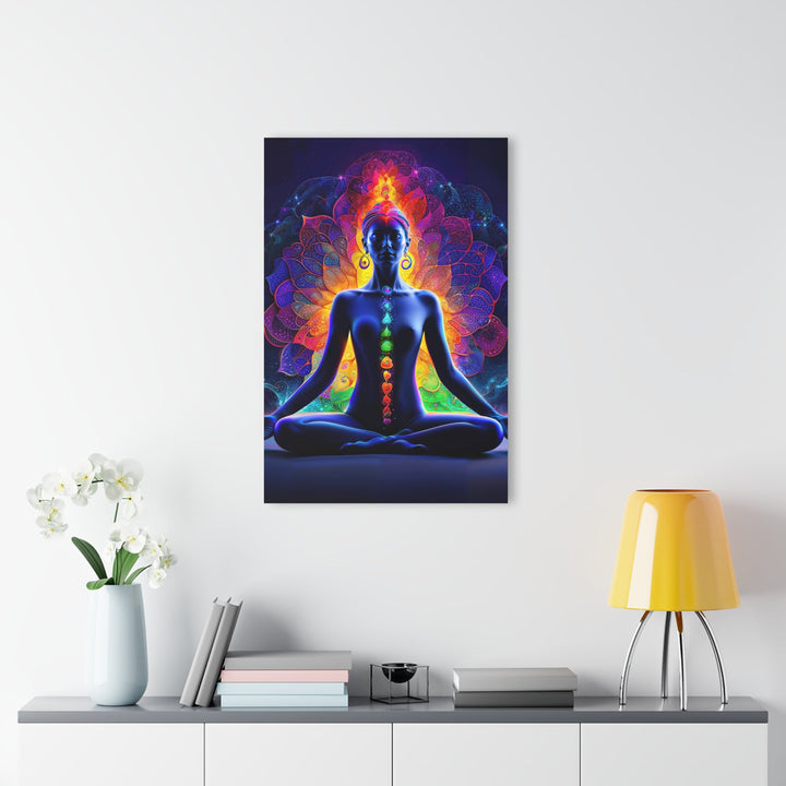 Mystical Chakra Meditation - Acrylic Prints (French Cleat Hanging) - Home Decor - g(0D·IO) - 24" x 36" (Vertical) - 0.25'' -