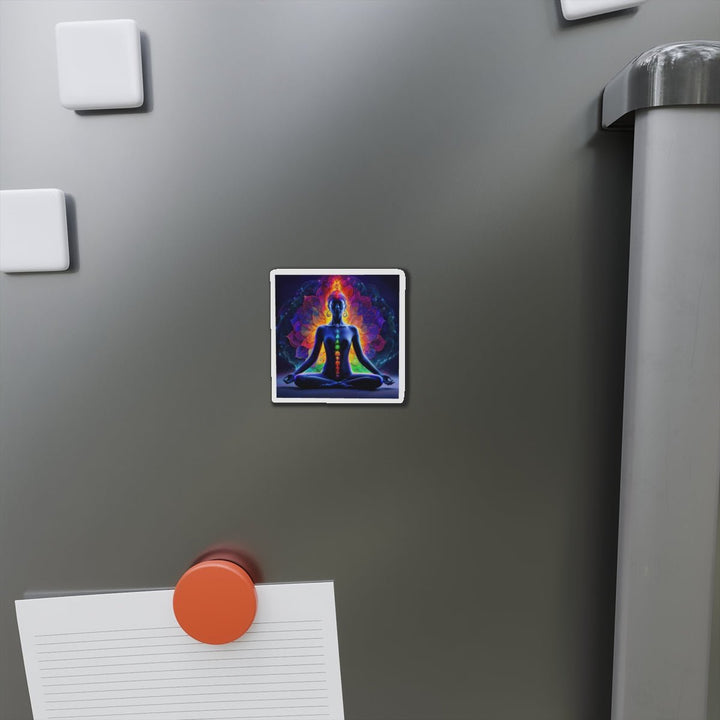 Mystical Chakra Meditation - Die-cut Magnet - Home Decor - g(0D·IO) - 6 × 6" - Die-Cut - 1 pc