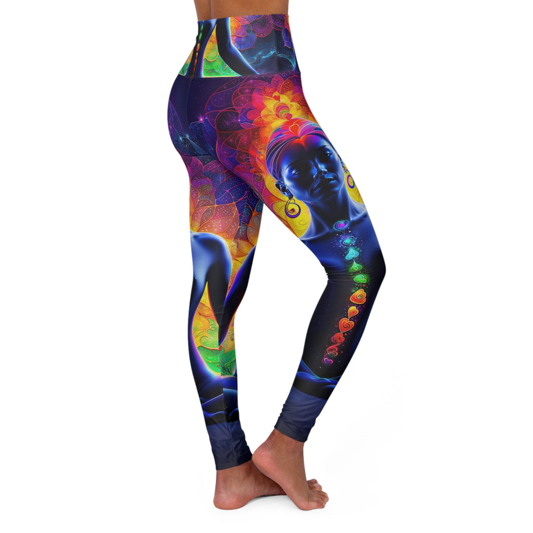 Mystical Chakra Meditation - High Waisted AOP Yoga Leggings - All Over Prints - g(0D·IO) - XS - -