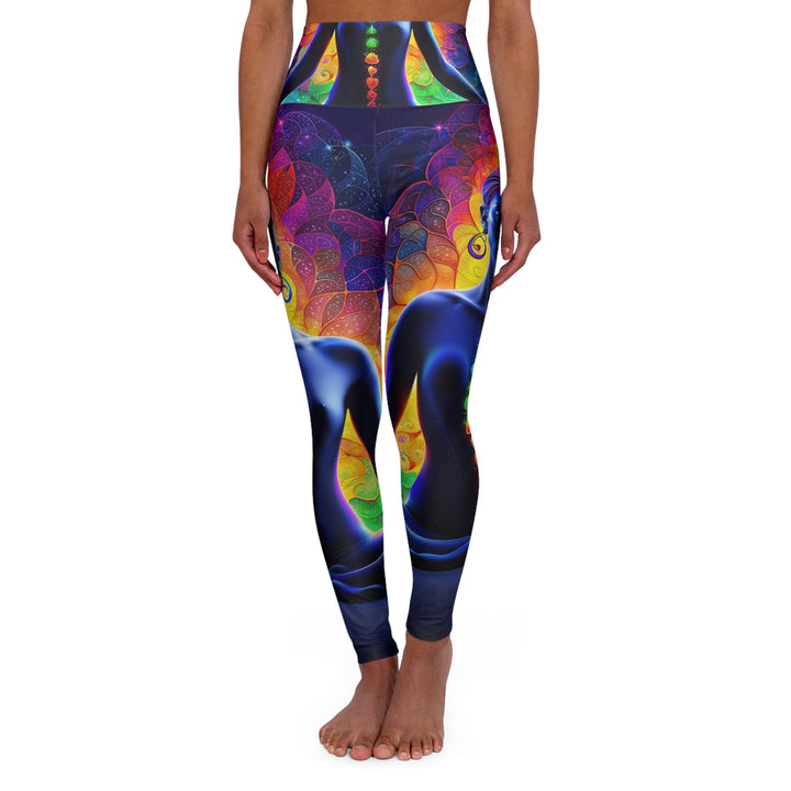 Mystical Chakra Meditation - High Waisted AOP Yoga Leggings - All Over Prints - g(0D·IO) - XS - -