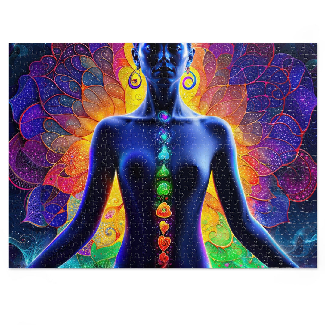 Mystical Chakra Meditation - Jigsaw Puzzle (100, 252, 500, 1000 pieces) - Puzzle - g(0D·IO) - 20.5" × 15" (500 pcs) - -