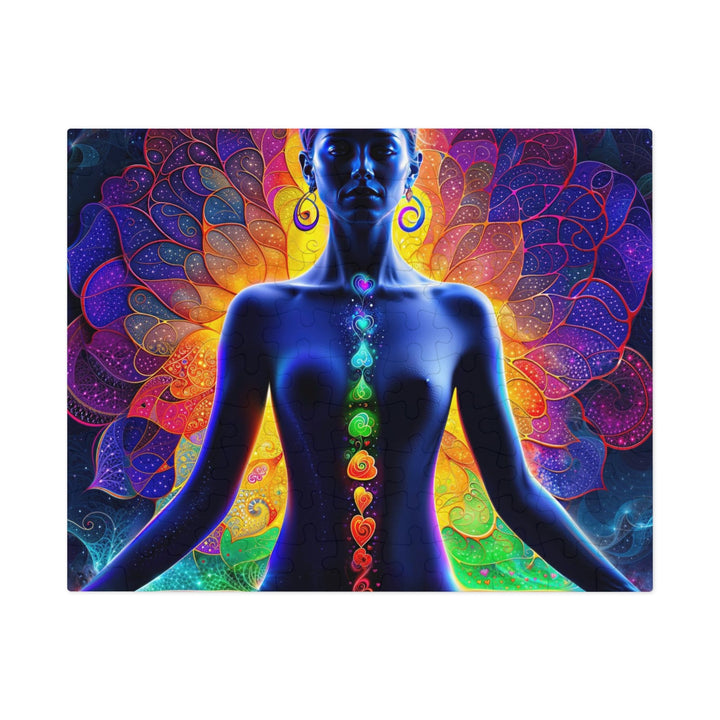 Mystical Chakra Meditation - Jigsaw Puzzle (100, 252, 500, 1000 pieces) - Puzzle - g(0D·IO) - 9.6" × 8" (110 pcs) - -