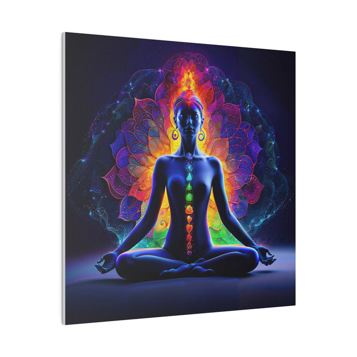 Mystical Chakra Meditation - Matte Canvas - Canvas - g(0D·IO) - 32" x 32" (Square) - 0.75'' -