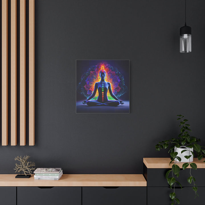 Mystical Chakra Meditation - Matte Canvas Print 1.25" - Canvas - g(0D·IO) - 36" x 36" - 1.25" -