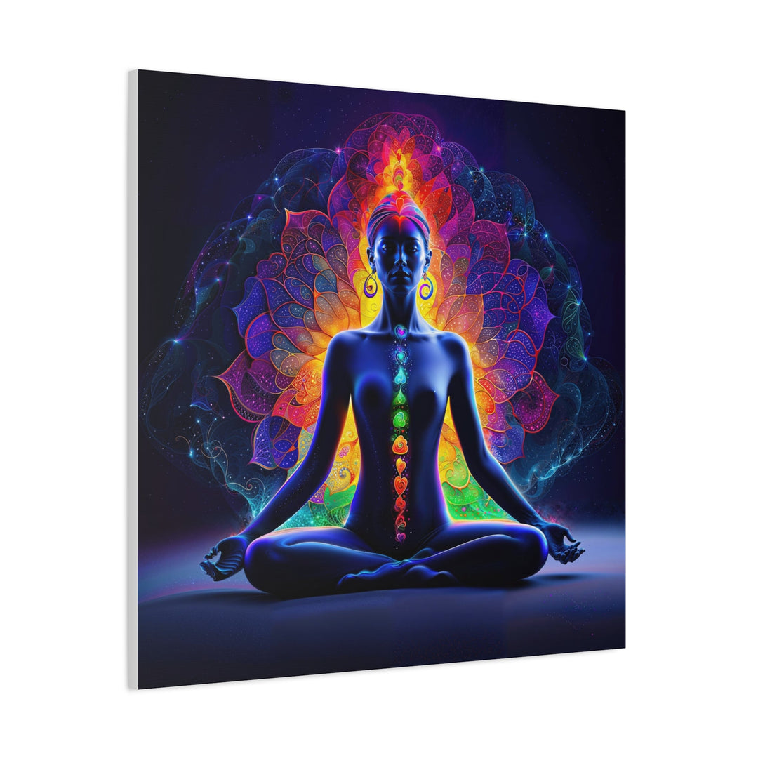 Mystical Chakra Meditation - Matte Canvas Print 1.25" - Canvas - g(0D·IO) - 36" x 36" - 1.25" -