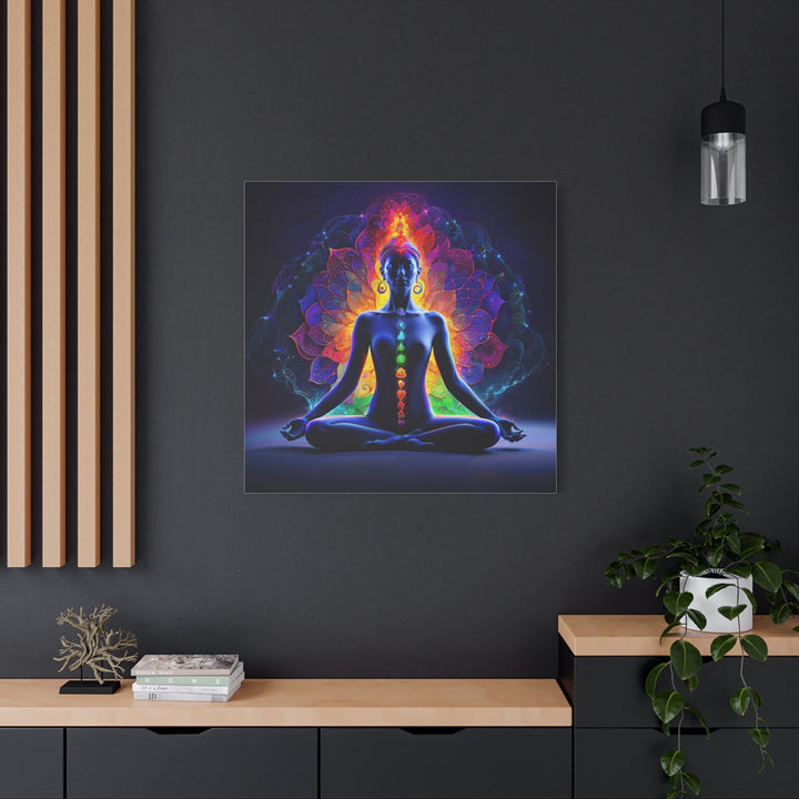 Mystical Chakra Meditation - Matte Canvas Print 1.25" - Canvas - g(0D·IO) - 36" x 36" - 1.25" -