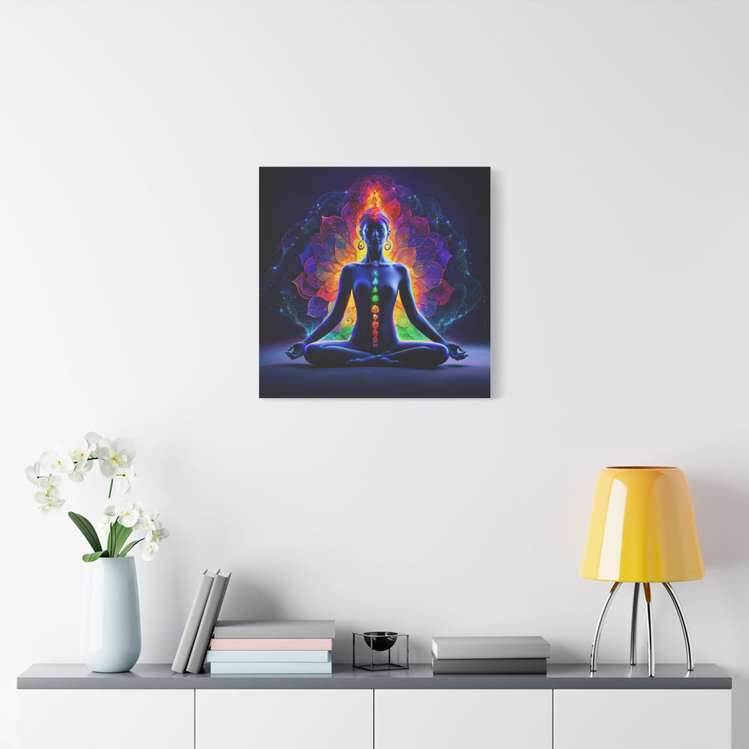 Mystical Chakra Meditation - Matte Canvas Print 1.25" - Canvas - g(0D·IO) - 36" x 36" - 1.25" -