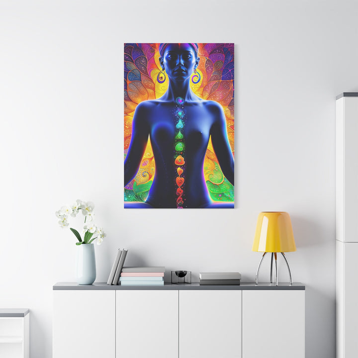 Mystical Chakra Meditation - Matte Canvas Print 1.25" - Canvas - g(0D·IO) - 36" x 36" - 1.25" -