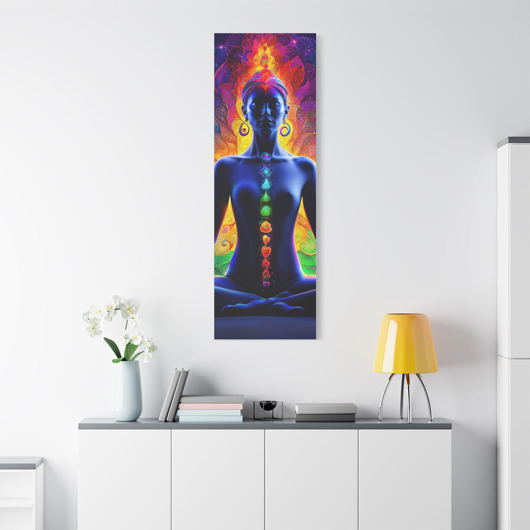 Mystical Chakra Meditation - Matte Canvas Print 1.25" - Canvas - g(0D·IO) - 36" x 36" - 1.25" -