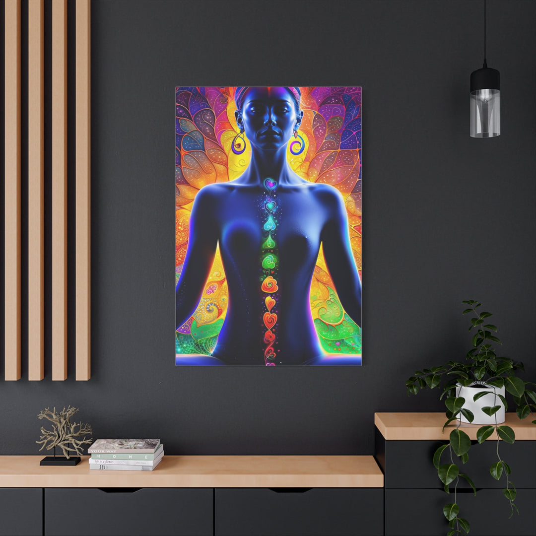 Mystical Chakra Meditation - Matte Canvas Print 1.25" - Canvas - g(0D·IO) - 36" x 36" - 1.25" -