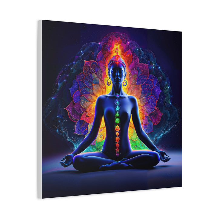 Mystical Chakra Meditation - Matte Canvas Print 1.25" - Canvas - g(0D·IO) - 36" x 36" - 1.25" -