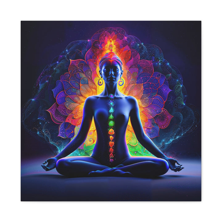 Mystical Chakra Meditation - Matte Canvas Print 1.25" - Canvas - g(0D·IO) - 24″ x 24″ - 1.25" -