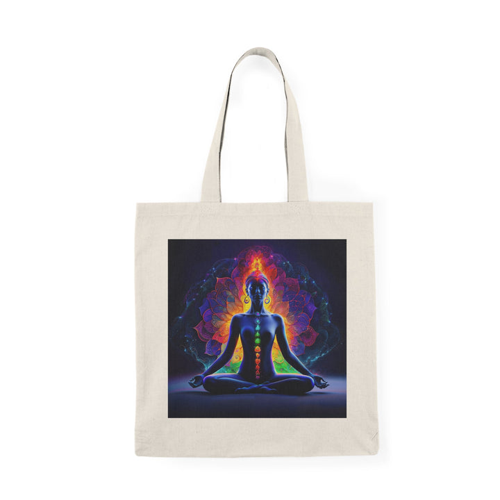 Mystical Chakra Meditation - Natural Tote Bag - Bags - g(0D·IO) - 15" x 16" - Natural -