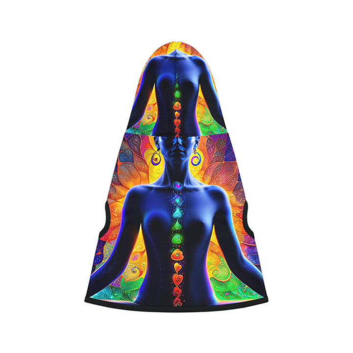 Mystical Chakra Meditation - Pet Hoodie - Pets - g(0D·IO) - XXS - Black Rib -