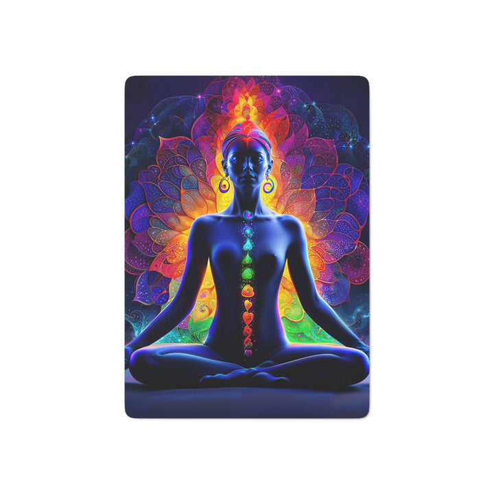 Mystical Chakra Meditation - Poker Cards - Paper products - g(0D·IO) - 2.47" x 3.47" - White - Semi Glossy