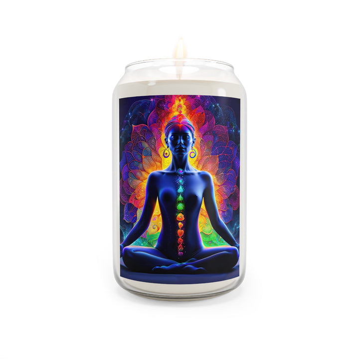 Mystical Chakra Meditation - Scented Candle - Home Decor - g(0D·IO) - Comfort Spice - 13.75oz -