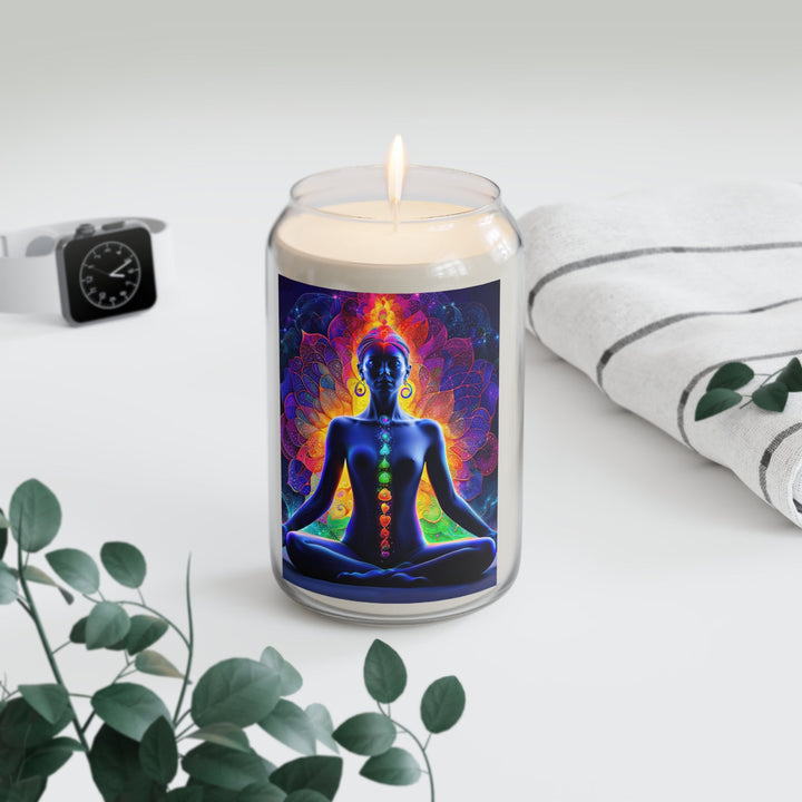 Mystical Chakra Meditation - Scented Candle - Home Decor - g(0D·IO) - Vanilla Bean - 13.75oz -