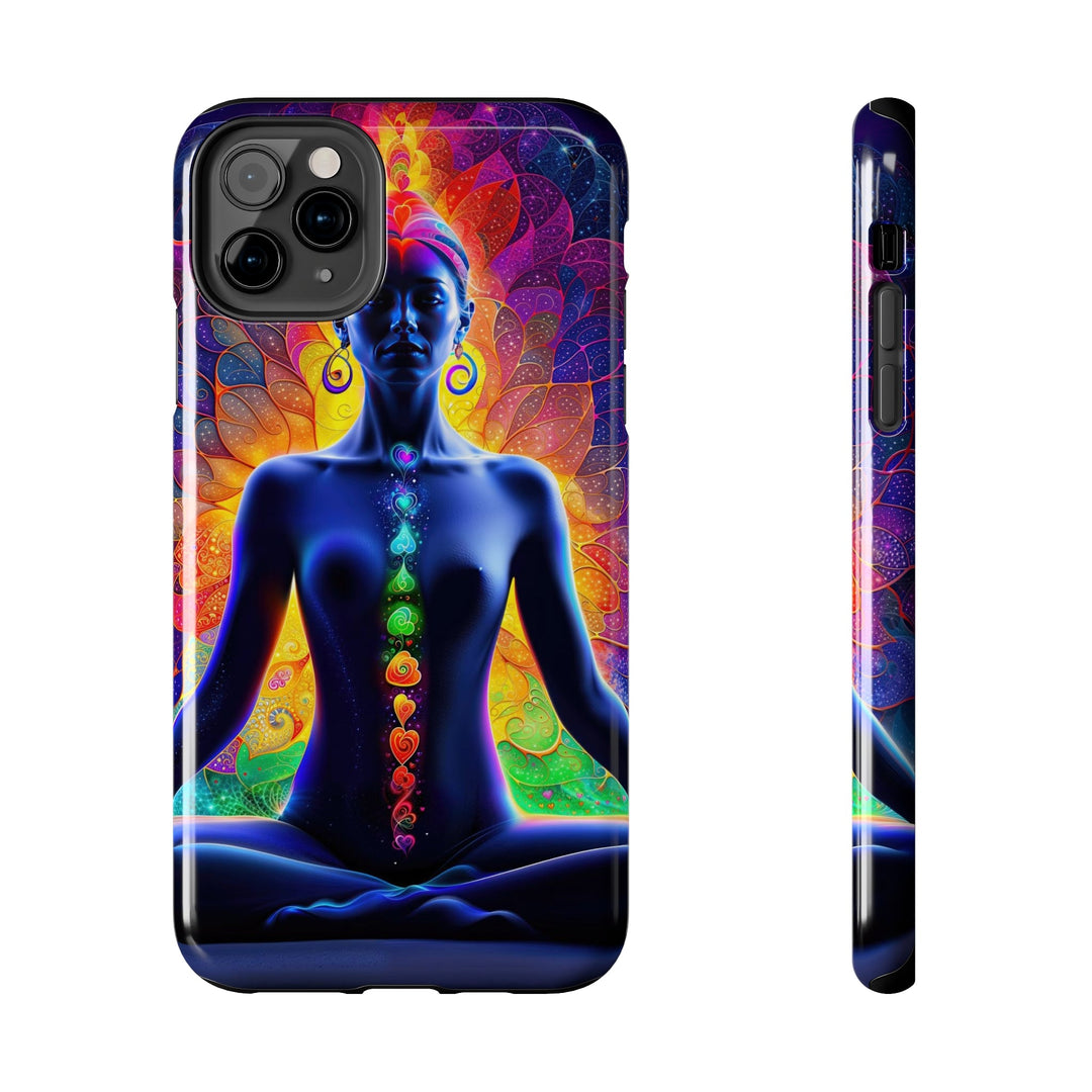 Mystical Chakra Meditation - Tough Phone Case - Phone Case - g(0D·IO) - iPhone 11 Pro Max - -