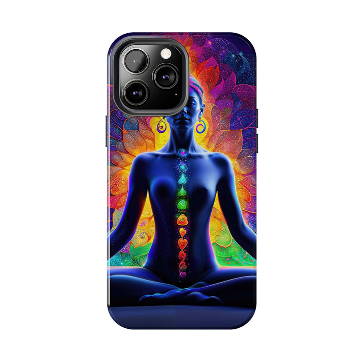 Mystical Chakra Meditation - Tough Phone Case - Phone Case - g(0D·IO) - iPhone 13 Mini - -