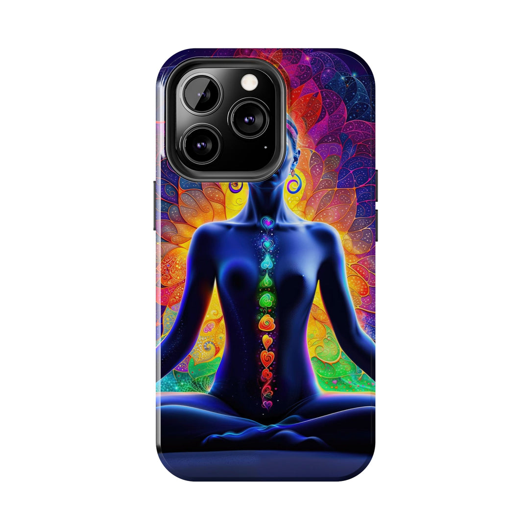 Mystical Chakra Meditation - Tough Phone Case - Phone Case - g(0D·IO) - iPhone 13 Mini - -