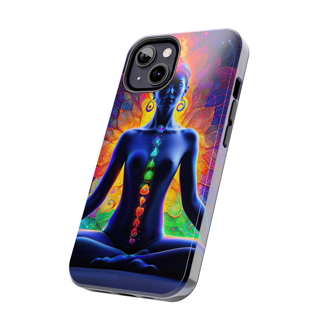 Mystical Chakra Meditation - Tough Phone Case - Phone Case - g(0D·IO) - iPhone 13 Mini - -