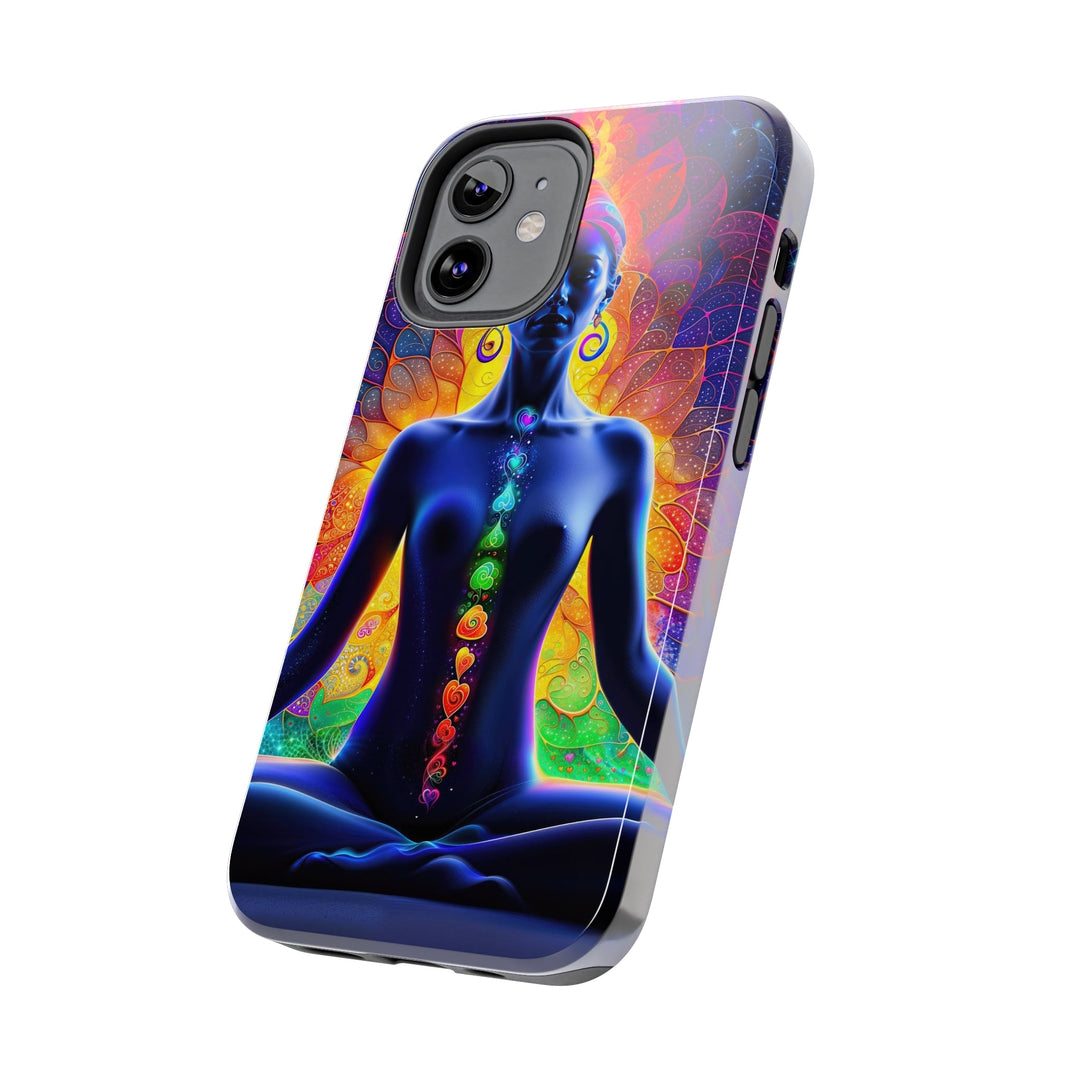 Mystical Chakra Meditation - Tough Phone Case - Phone Case - g(0D·IO) - iPhone 13 Mini - -