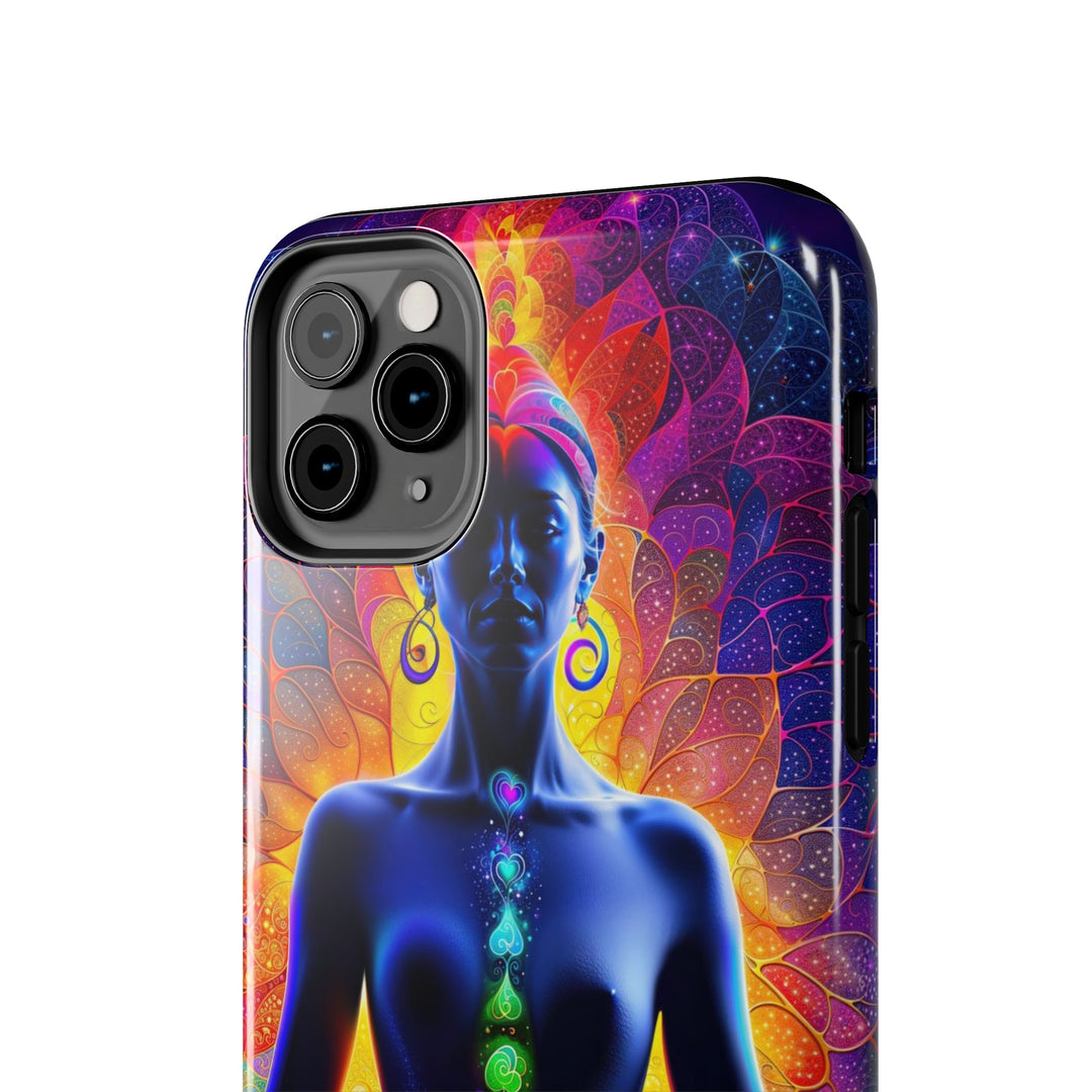 Mystical Chakra Meditation - Tough Phone Case - Phone Case - g(0D·IO) - iPhone 13 Mini - -