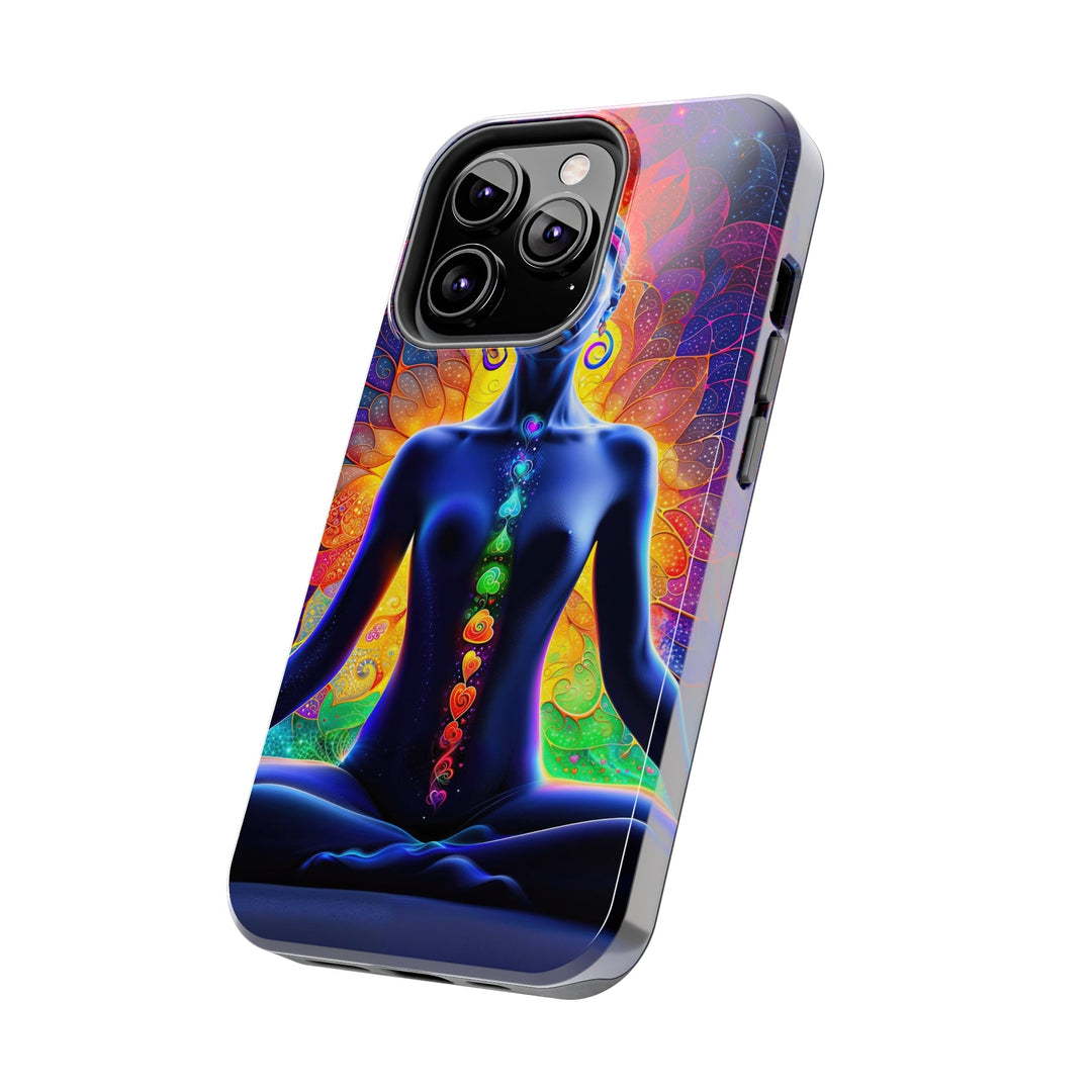 Mystical Chakra Meditation - Tough Phone Case - Phone Case - g(0D·IO) - iPhone 13 Mini - -