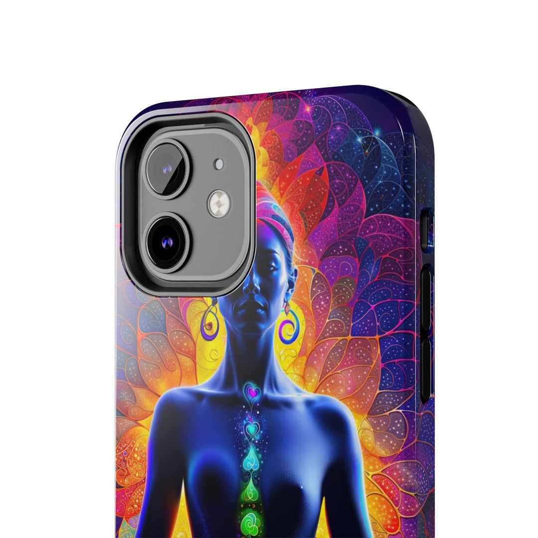 Mystical Chakra Meditation - Tough Phone Case - Phone Case - g(0D·IO) - iPhone 13 Mini - -