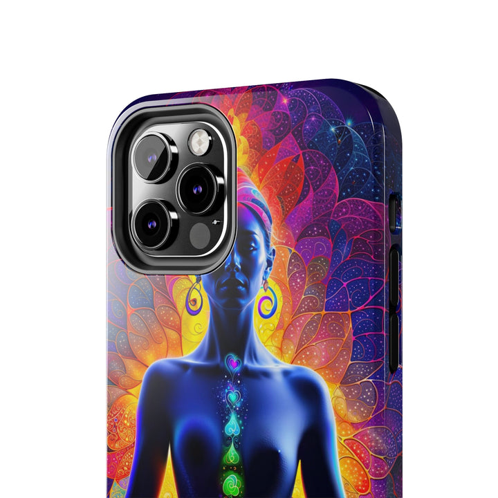 Mystical Chakra Meditation - Tough Phone Case - Phone Case - g(0D·IO) - iPhone 13 Mini - -