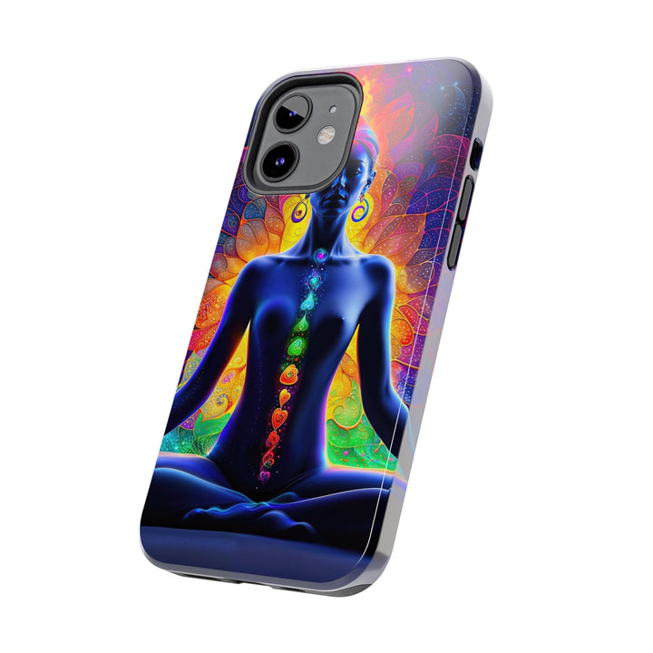 Mystical Chakra Meditation - Tough Phone Case - Phone Case - g(0D·IO) - iPhone 13 Mini - -