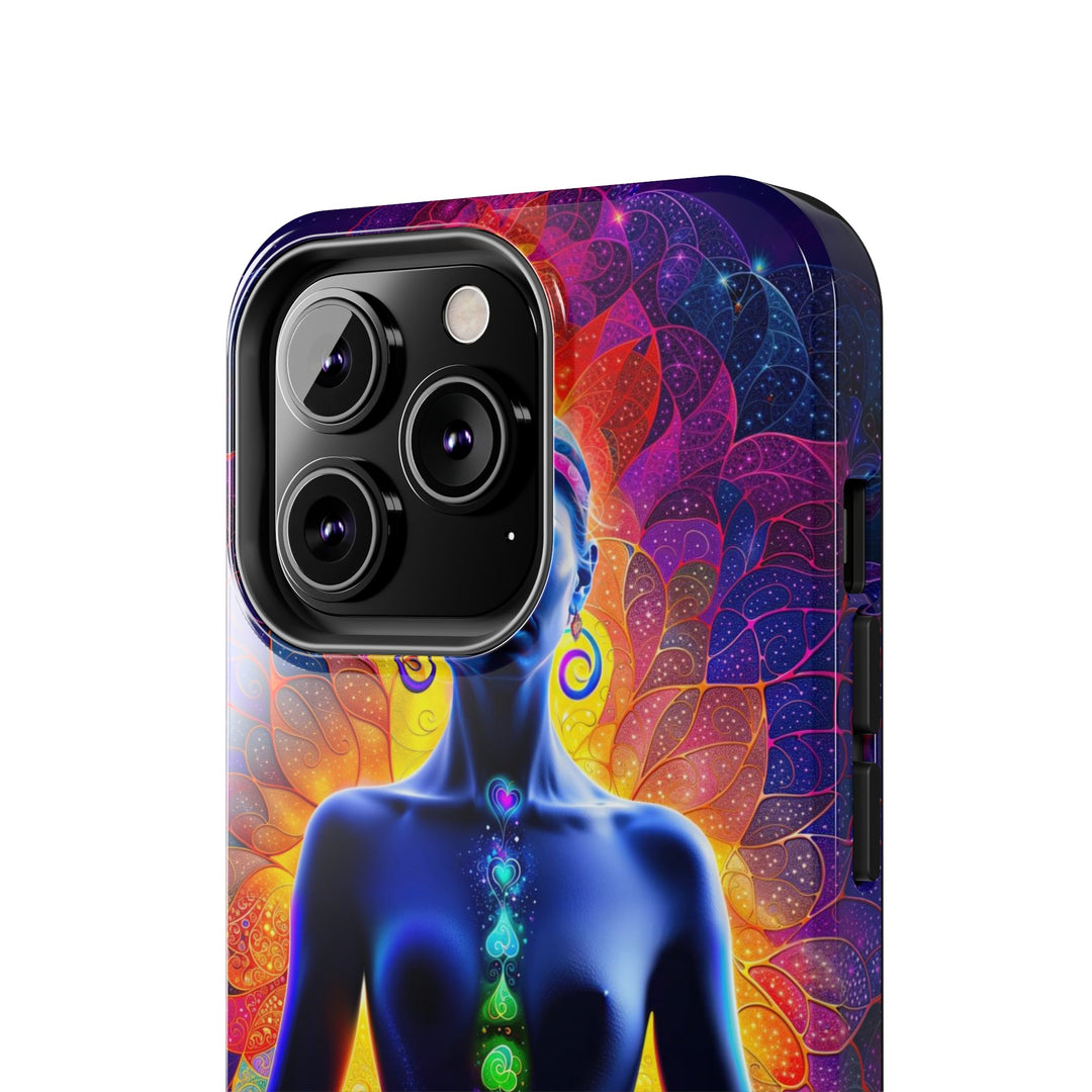 Mystical Chakra Meditation - Tough Phone Case - Phone Case - g(0D·IO) - iPhone 13 Mini - -