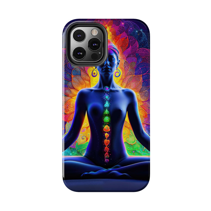 Mystical Chakra Meditation - Tough Phone Case - Phone Case - g(0D·IO) - iPhone 13 Mini - -