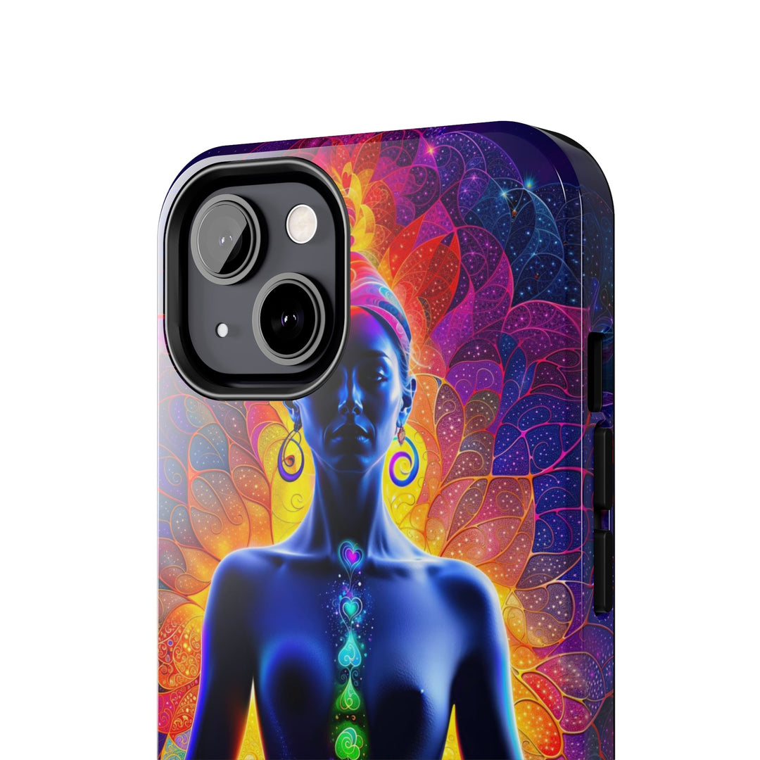 Mystical Chakra Meditation - Tough Phone Case - Phone Case - g(0D·IO) - iPhone 13 Mini - -