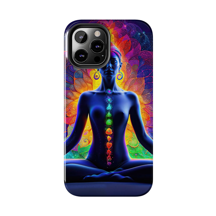 Mystical Chakra Meditation - Tough Phone Case - Phone Case - g(0D·IO) - iPhone 13 Mini - -