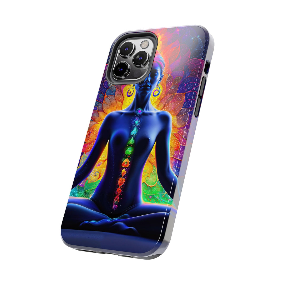 Mystical Chakra Meditation - Tough Phone Case - Phone Case - g(0D·IO) - iPhone 13 Mini - -