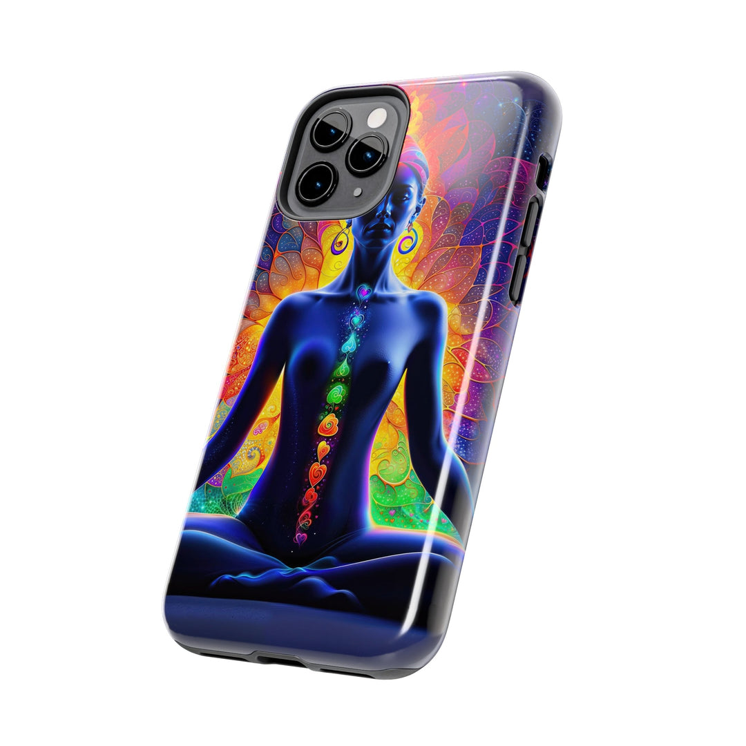 Mystical Chakra Meditation - Tough Phone Case - Phone Case - g(0D·IO) - iPhone 13 Mini - -