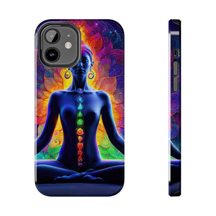 Mystical Chakra Meditation - Tough Phone Case - Phone Case - g(0D·IO) - iPhone 12 - -