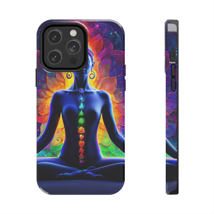 Mystical Chakra Meditation - Tough Phone Case - Phone Case - g(0D·IO) - iPhone 14 Pro Max - -