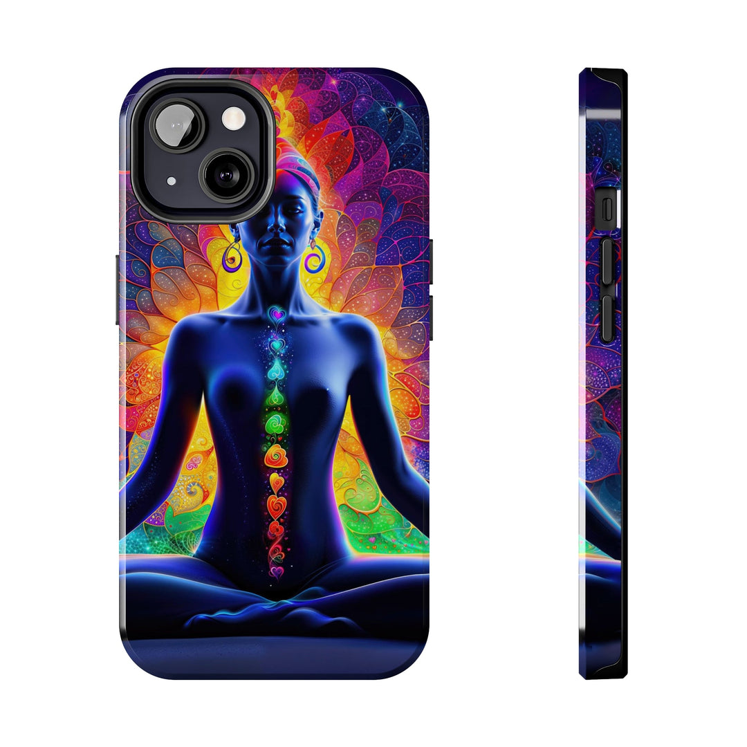 Mystical Chakra Meditation - Tough Phone Case - Phone Case - g(0D·IO) - iPhone 13 - -