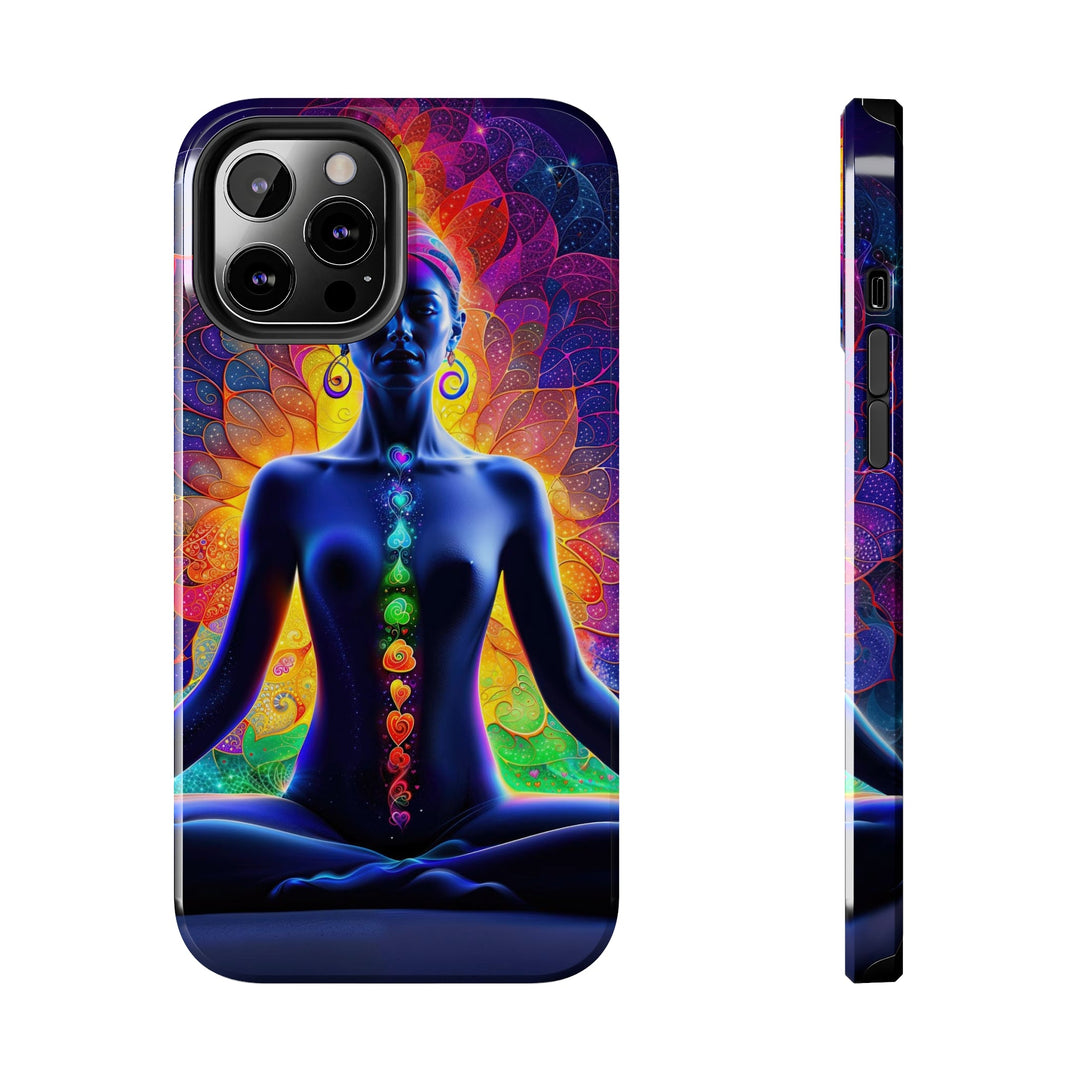 Mystical Chakra Meditation - Tough Phone Case - Phone Case - g(0D·IO) - iPhone 12 Pro Max - -