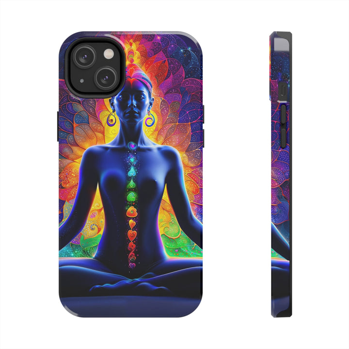 Mystical Chakra Meditation - Tough Phone Case - Phone Case - g(0D·IO) - iPhone 14 Plus - -